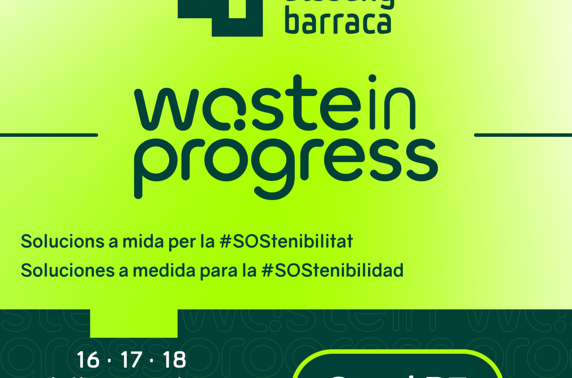Disseny Barraca ser present a la 6a edici de Wasteinprogress