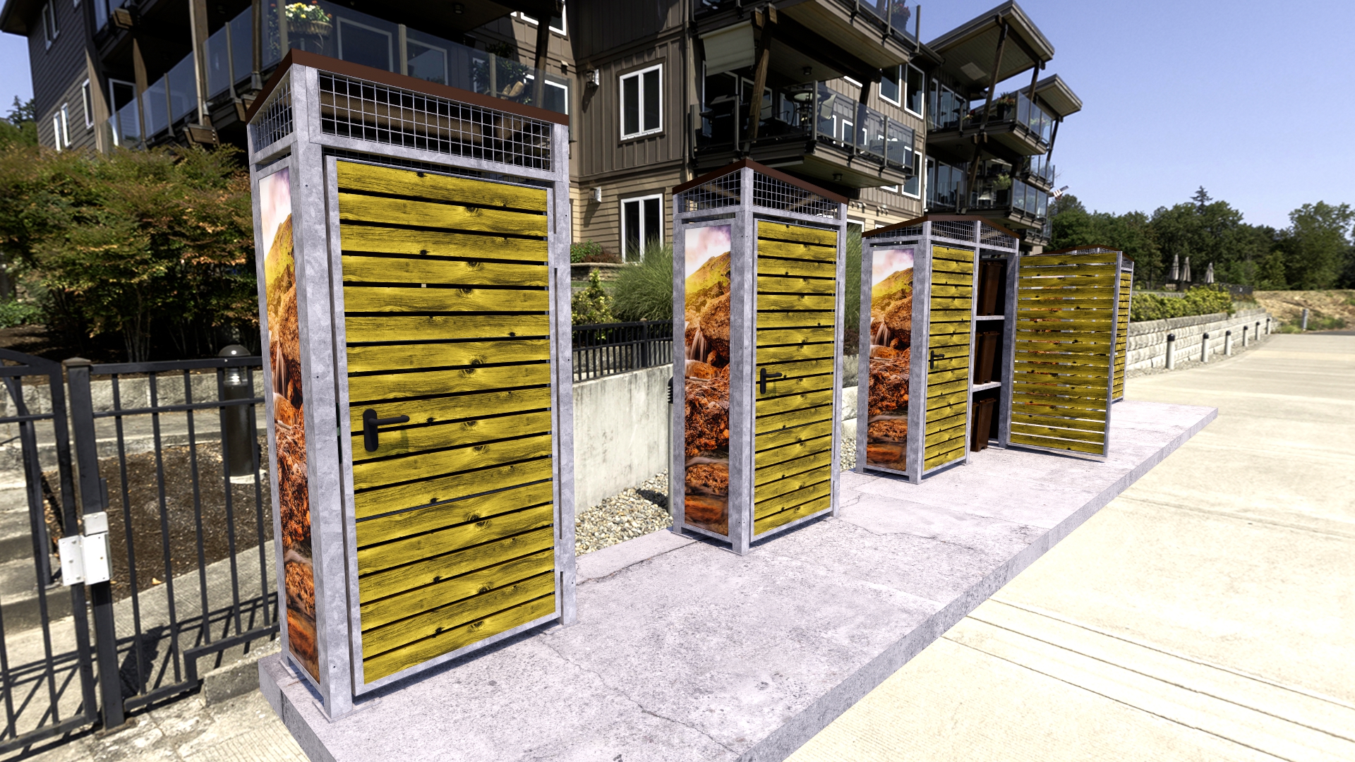 Armaris modulars recollida porta a porta disseny barraca