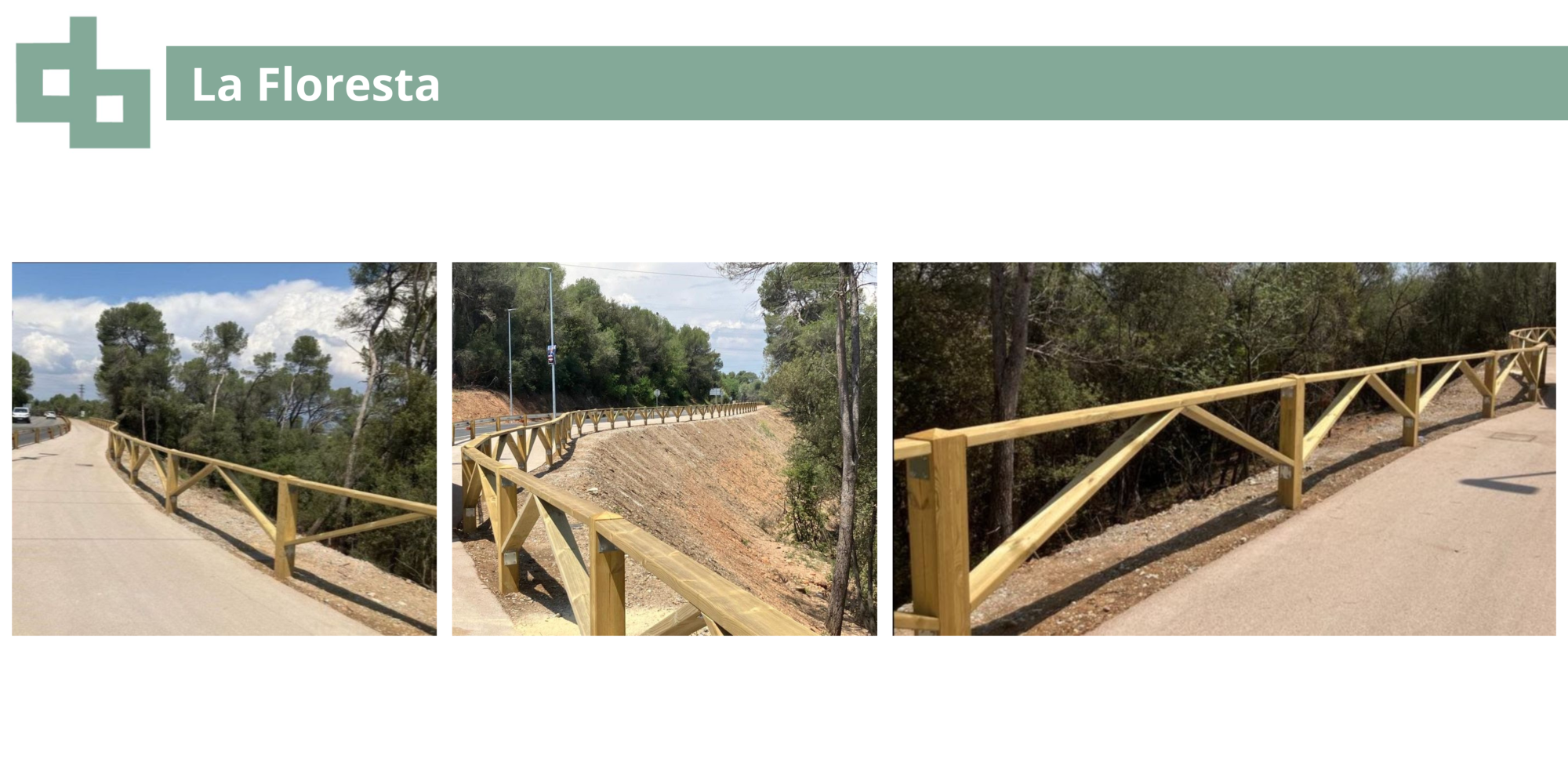 Fabricaci i installaci de tanca Collserola.