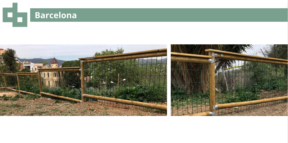 Fabricacin e instalacin de la valla Tordera 1003.