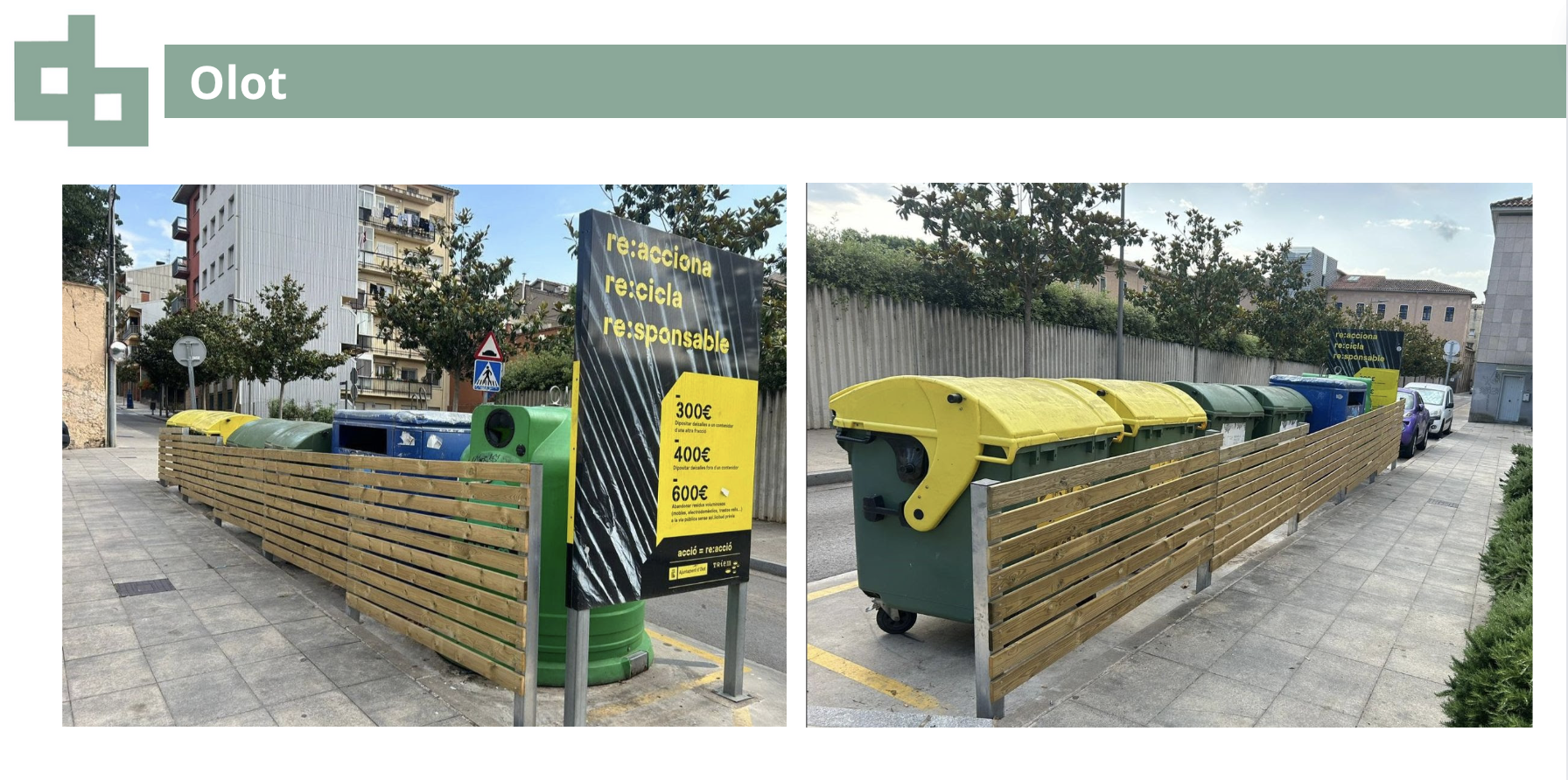 Fabricaci i installaci tancat per a contenidors a mida.