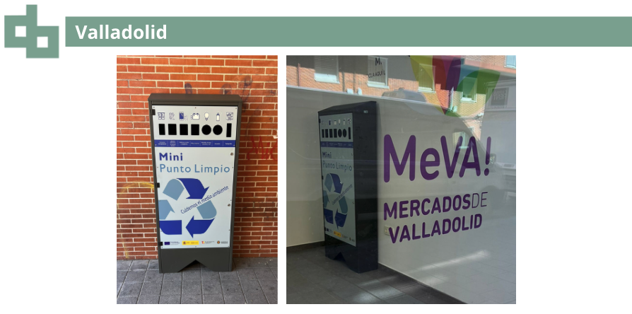 Mini deixalleries a Valladolid