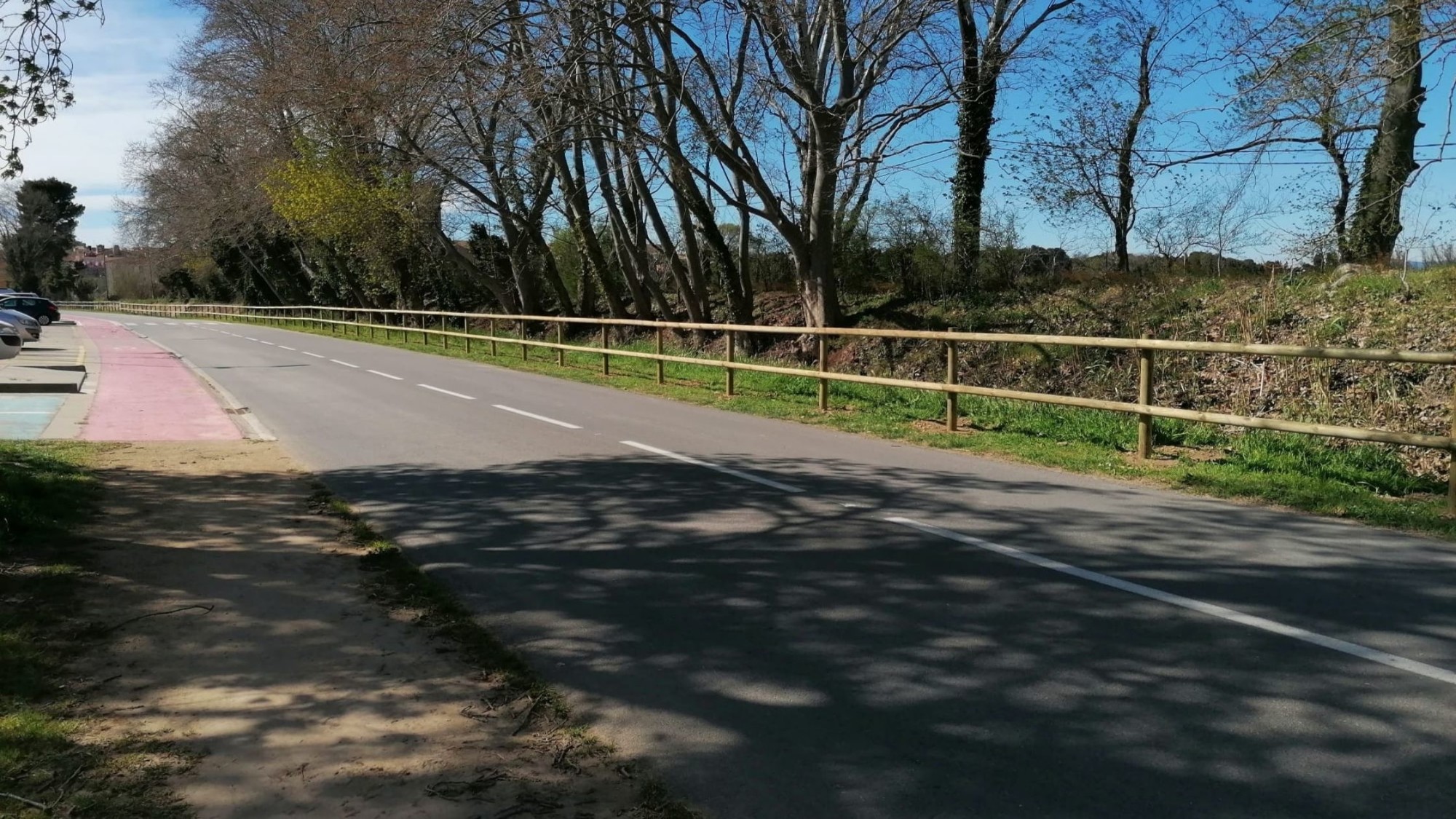Vallas de madera para senderos